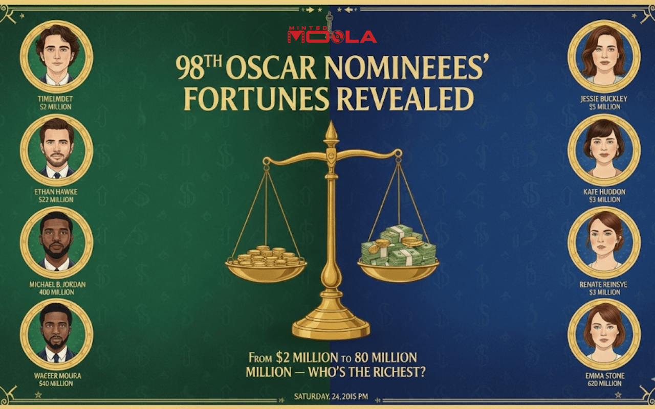 98th Oscar Nominees’ Fortunes Revealed: From $2 Million to $80 Million — Who’s the Richest?